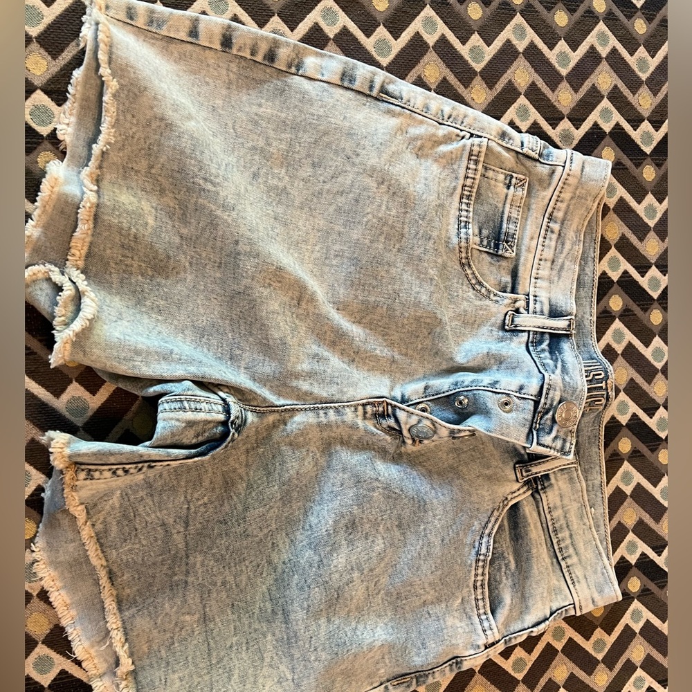 girls justice denim shorts